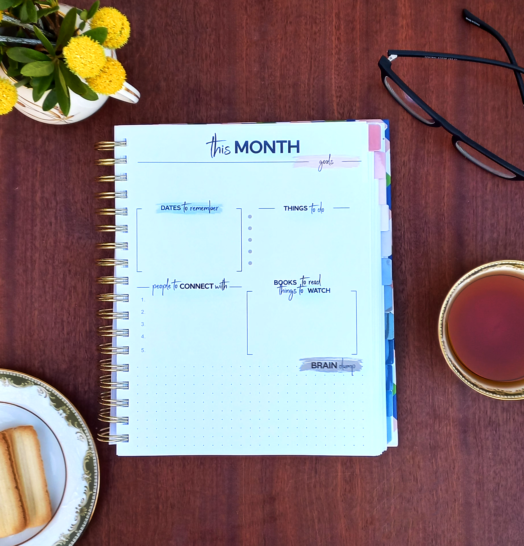 Monthly Dashboard-goodness planner