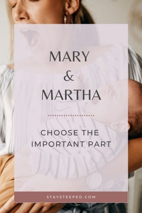 Mary and Martha don't be too busy to spend time with God